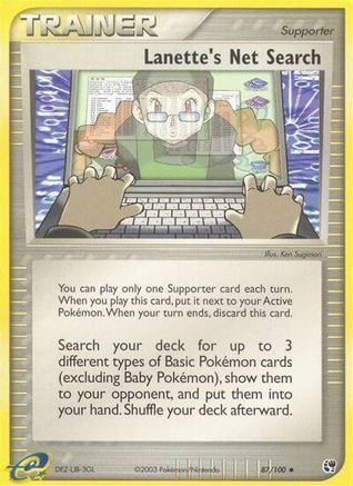 Lanette's Net Search  - Reverse Holofoil Sandstorm - Uncommon