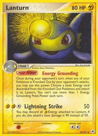 Lanturn  - Reverse Holofoil Hidden Legends - Uncommon