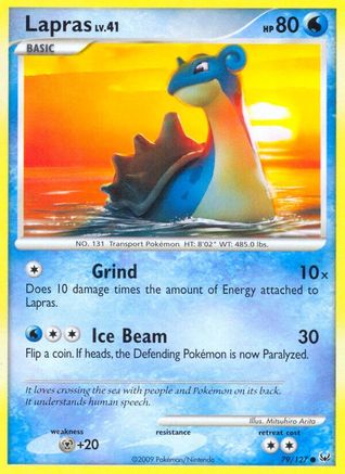 Lapras 079  Platinum - Common