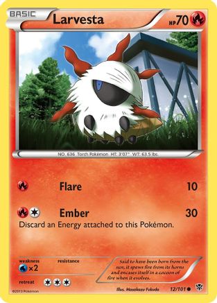 Larvesta  - Reverse Holofoil Plasma Blast - Common