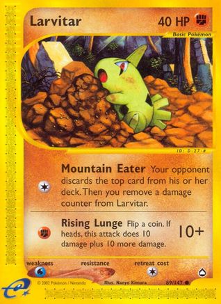 Larvitar  - Reverse Holofoil Aquapolis - Common