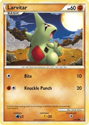 Larvitar (51)  Unleashed - Common