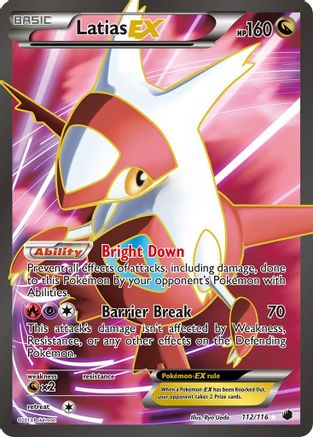 Latias EX (112 Full Art)  - Holofoil Plasma Freeze - Ultra Rare