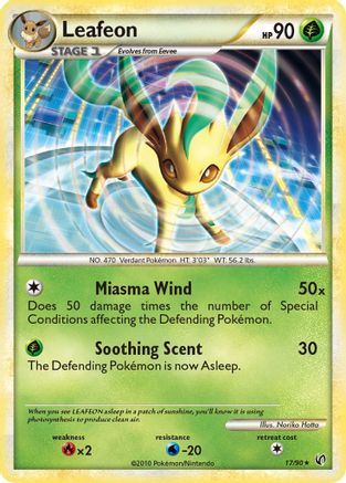 Leafeon  - Reverse Holofoil Undaunted - Rare