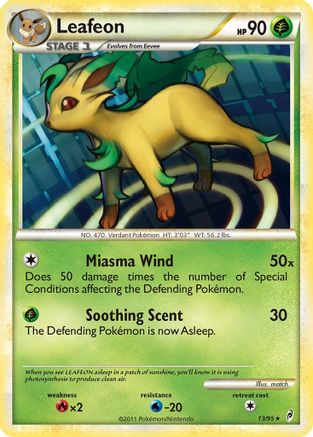 Leafeon  - Holofoil Call of Legends - Holo Rare