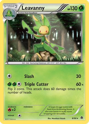 Leavanny (8)  - Reverse Holofoil Emerging Powers - Rare