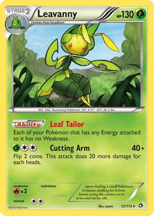 Leavanny 012  - Holofoil Legendary Treasures - Holo Rare