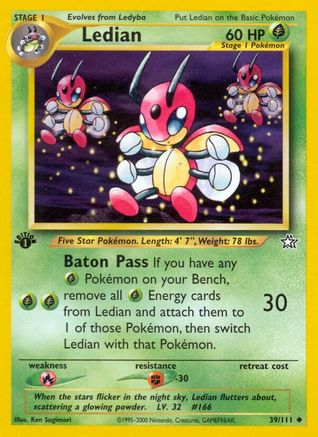 Ledian 039  - 1st Edition Neo Genesis - Uncommon