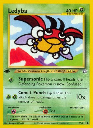 Ledyba 063  - 1st Edition Neo Genesis - Common