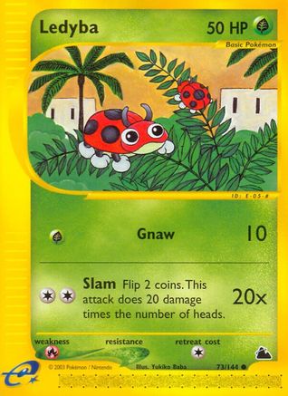 Ledyba (73)  - Reverse Holofoil Skyridge - Common