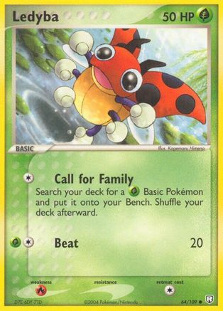 Ledyba  - Reverse Holofoil Team Rocket Returns - Common