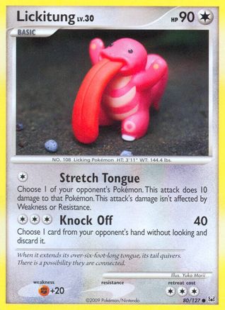 Lickitung 080  Platinum - Common