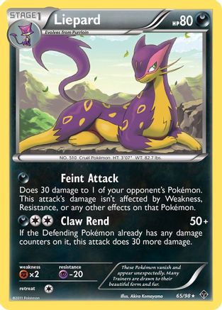 Liepard  - Reverse Holofoil Emerging Powers - Rare
