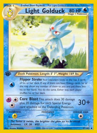 Light Golduck 047  - 1st Edition Neo Destiny - Uncommon