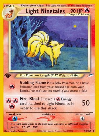Light Ninetales 050  - 1st Edition Neo Destiny - Uncommon