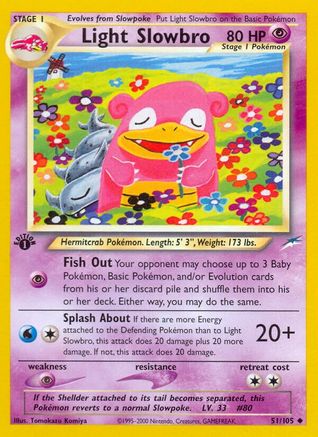 Light Slowbro 051  - 1st Edition Neo Destiny - Uncommon