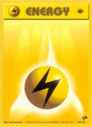 Lightning Energy 130  - 1st Edition Gym Challenge - Common
