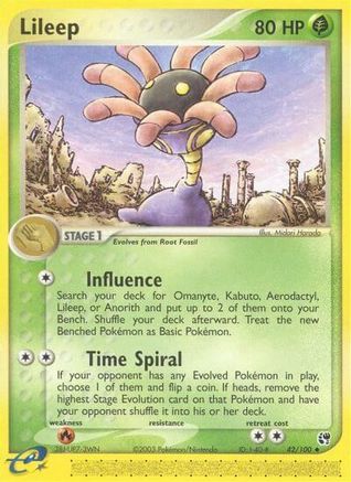 Lileep - 42/100/100  - Reverse Holofoil Sandstorm - Uncommon