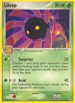 Lileep  - Reverse Holofoil Power Keepers - Common