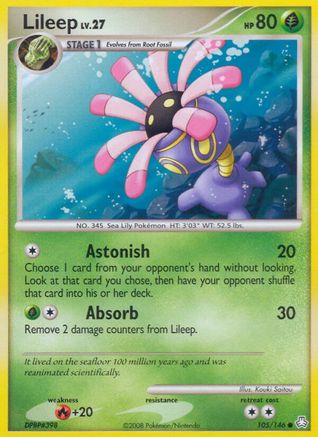Lileep  - Reverse Holofoil Legends Awakened - Common