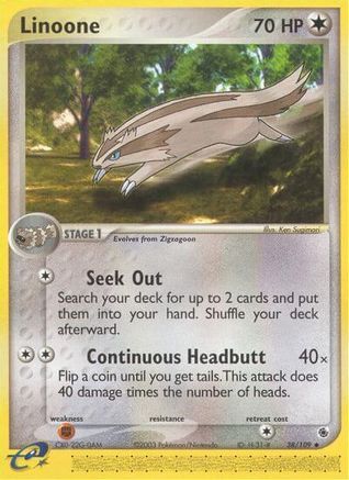 Linoone  Ruby and Sapphire - Uncommon