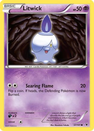 Litwick (57)  - Reverse Holofoil Noble Victories - Common