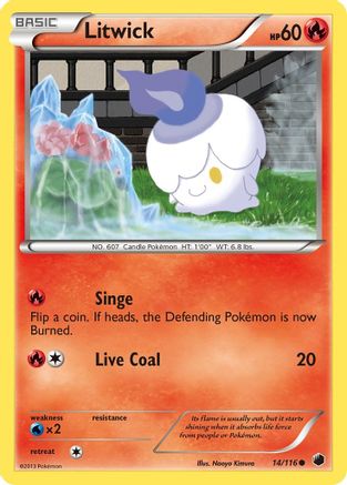 Litwick  - Reverse Holofoil Plasma Freeze - Common