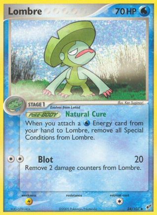 Lombre - 034/107/107  Deoxys - Uncommon