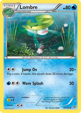 Lombre  - Reverse Holofoil Plasma Storm - Uncommon