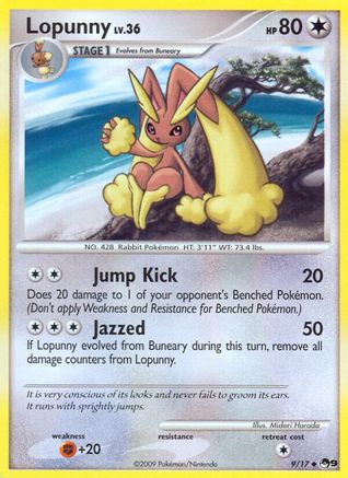 Lopunny 009  - Holofoil POP Series 9 - Uncommon