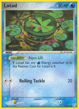 Lotad 055  - Reverse Holofoil Crystal Guardians - Common