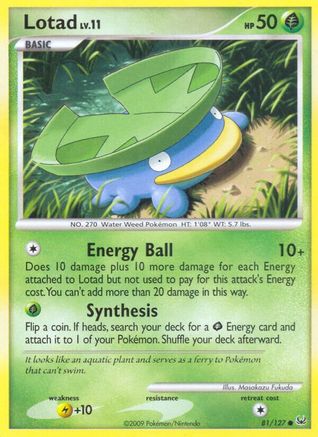 Lotad 081  - Reverse Holofoil Platinum - Common