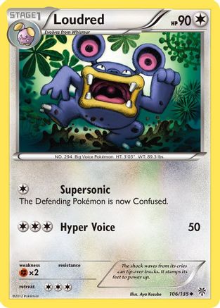 Loudred  Plasma Storm - Uncommon