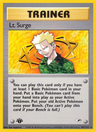 Lt. Surge (101) 101  - Unlimited Gym Heroes - Rare