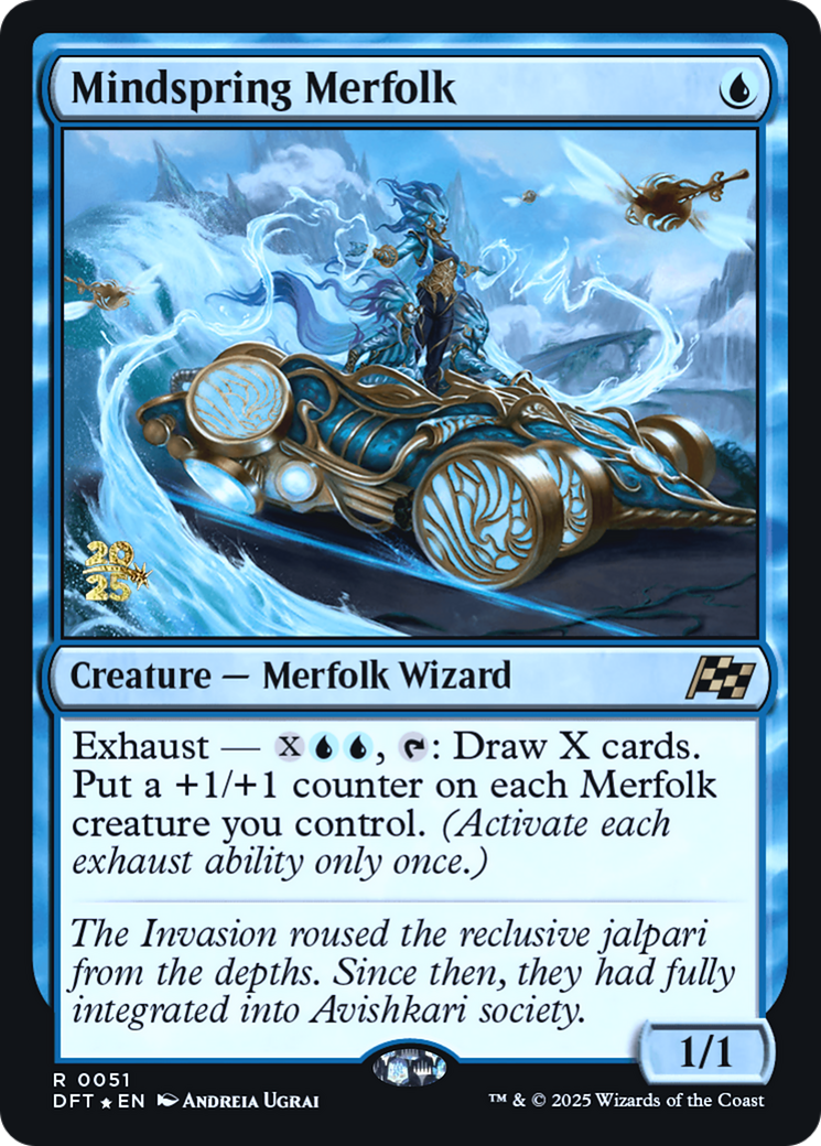 Mindspring Merfolk [Aetherdrift Prerelease Promos]
