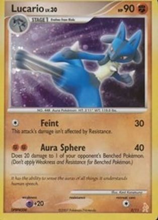 Lucario  - Holofoil DP Trainer Kit Manaphy & Lucario - Common