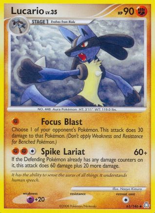 Lucario  - Reverse Holofoil Legends Awakened - Uncommon