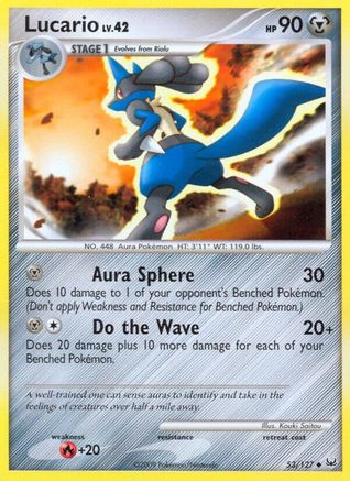 Lucario  - Reverse Holofoil Platinum - Uncommon