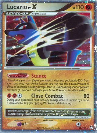 Lucario LV.X  - Holofoil Mysterious Treasures - Ultra Rare