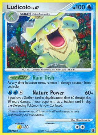 Ludicolo/132  - Holofoil Secret Wonders - Holo Rare