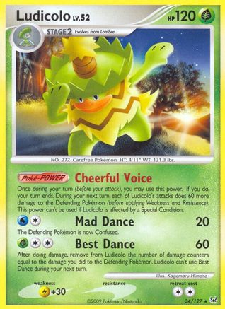 Ludicolo/127  - Reverse Holofoil Platinum - Rare