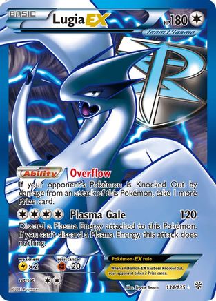 Lugia EX (Team Plasma) (134 Full Art)  - Holofoil Plasma Storm - Ultra Rare