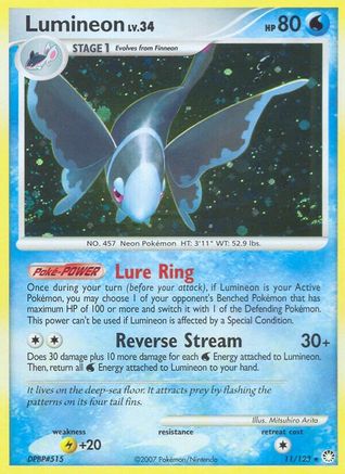 Lumineon  - Reverse Holofoil Mysterious Treasures - Holo Rare