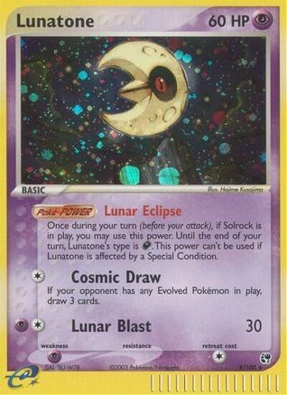 Lunatone  - Holofoil Sandstorm - Holo Rare
