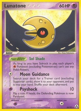 Lunatone  Legend Maker - Rare