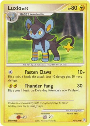 Luxio/130  - Reverse Holofoil Diamond and Pearl - Uncommon