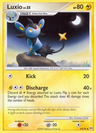 Luxio 043  - Reverse Holofoil Arceus - Uncommon