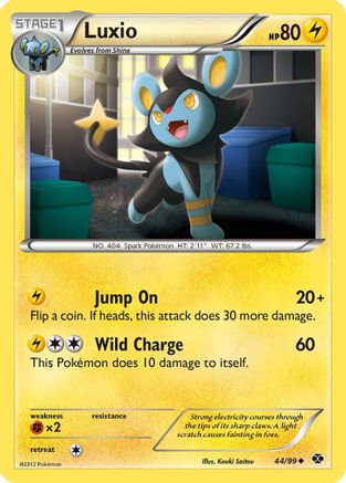Luxio (44)  - Reverse Holofoil Next Destinies - Uncommon
