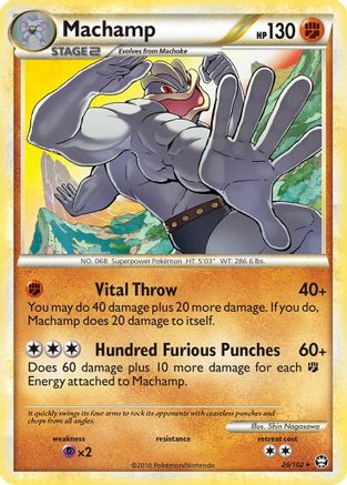 Machamp  - Reverse Holofoil Triumphant - Rare