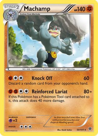Machamp (50)  - Reverse Holofoil Plasma Blast - Rare